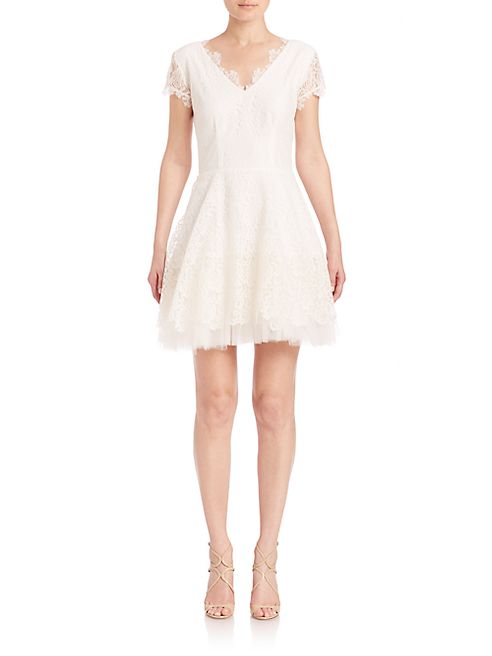 NHA KHANH - Caelyn Lace & Tulle A-Line Dress