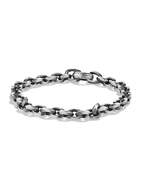 David Yurman - Knife Edge Sterling Silver Link Chain Bracelet