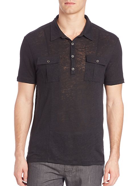 John Varvatos - Two-Pocket Knit Polo