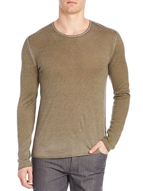 John Varvatos - Silk & Cashmere Crewneck Sweater