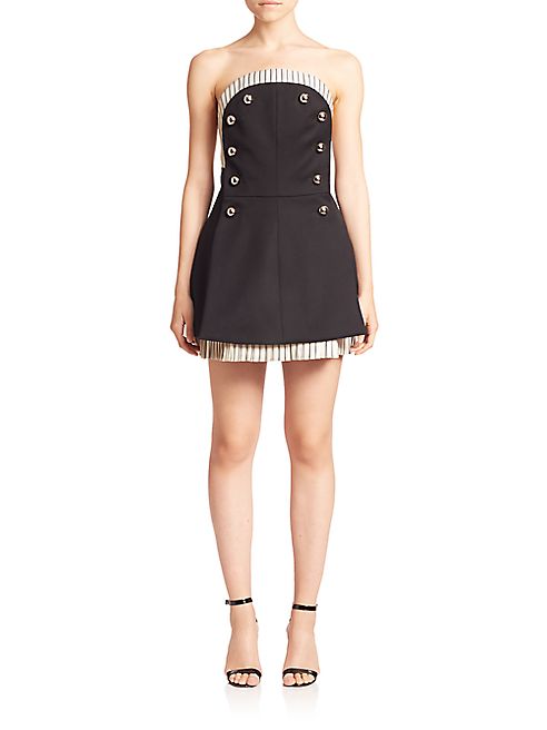 Monse - Stretch Tuxedo Cocktail Dress