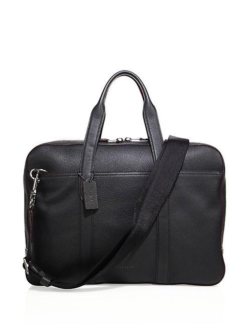 COACH - Pebbled Leather Briefcase