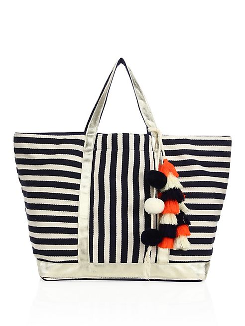 JADEtribe - Valerie St. Jean Tassel Stripe Tote