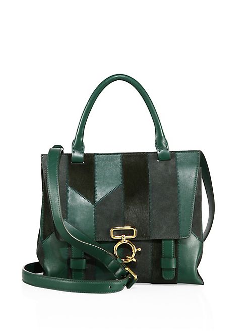 Derek Lam 10 Crosby - Mini Ave A Patchwork Top-Handle Satchel