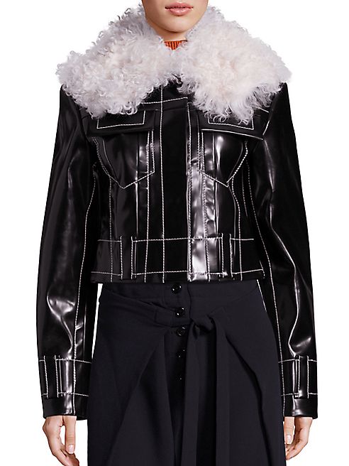 Proenza Schouler - Faux Fur & Faux Leather Jacket