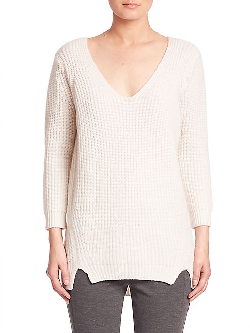 Elie Tahari - Violetta Rib-Knit Cashmere & Wool Sweater