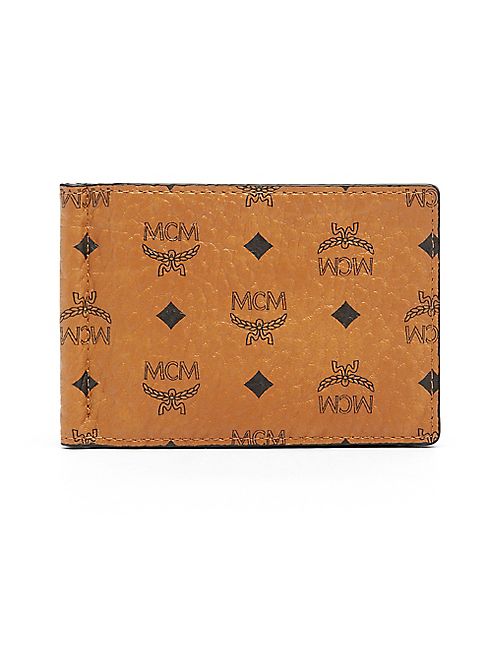 MCM - Claus Coated Canvas Money Clip Wallet