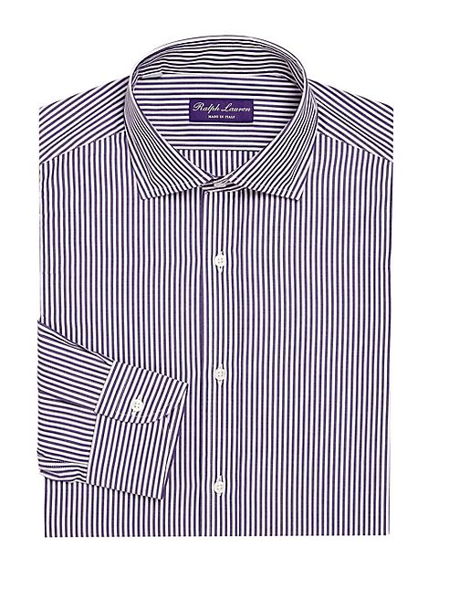 Ralph Lauren - Purple Label Regular-Fit Bond Striped Dress Shirt