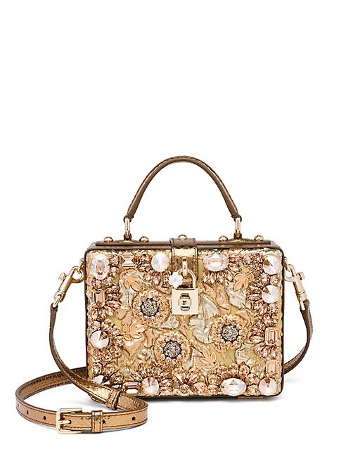 Dolce & Gabbana - Rosaria Crystal-Embellished Box Bag