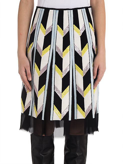 Emilio Pucci - Illusion Hemline Silk Skirt