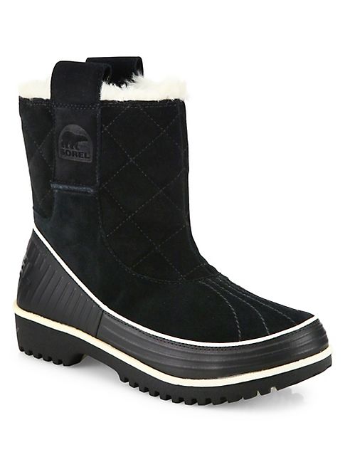 Sorel - Tivoli Suede & Fur Pull-On Boots