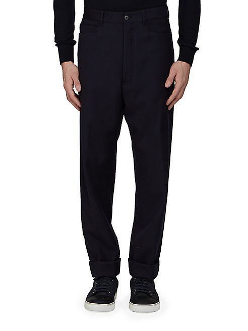 Lanvin - Five-Pocket Woven Wool Pants