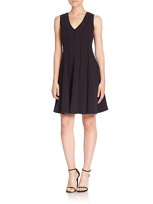 Rebecca Taylor - Cutout Textured A-Line Dress