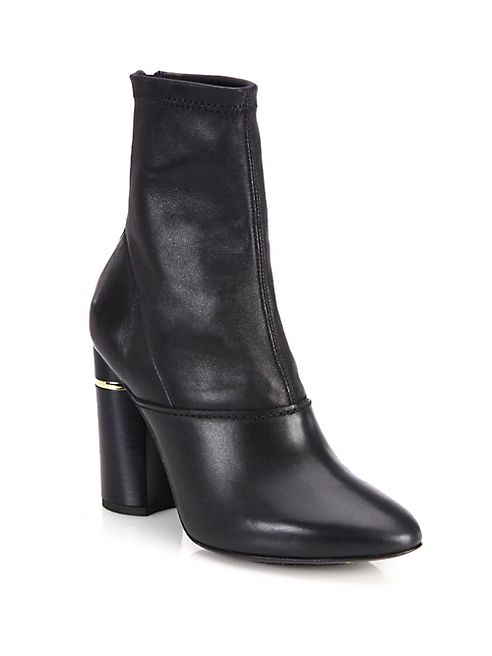 3.1 Phillip Lim - Kyoto Stretch Leather Block Heel Booties