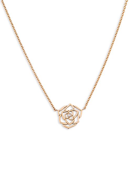 Piaget - Rose Diamond & 18K Yellow Gold Pendant Necklace