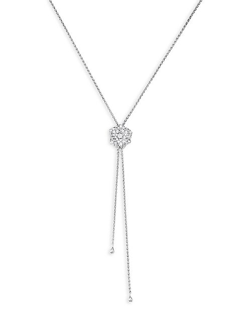 Piaget - Rose Diamond & 18K White Gold Lariat Necklace