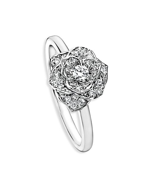 Piaget - Rose Diamond & 18K White Gold Ring