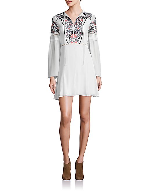 Parker - Milly Silk Embroidered Dress