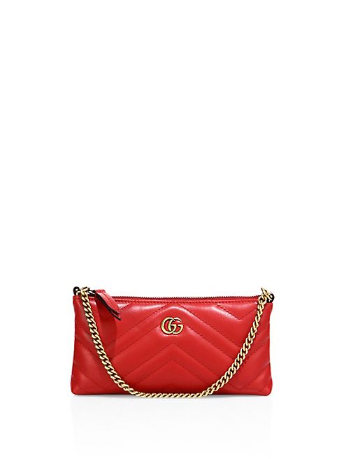 Gucci - Quilted Leather Wristlet