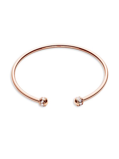 Piaget - Possession Diamond & 18K Rose Gold Open Bangle Bracelet