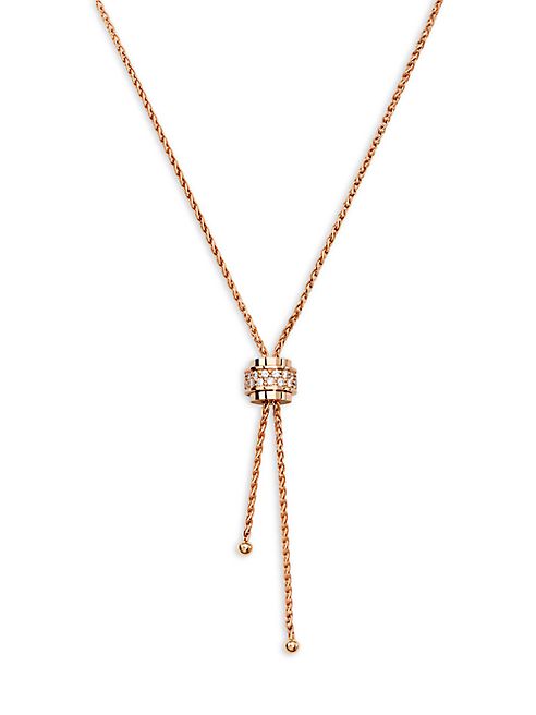 Piaget - Possession Diamond & 18K Rose Gold Lariat Necklace