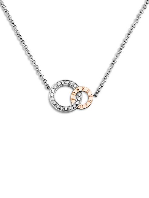 Piaget - Possession Diamond, 18K White & Rose Gold Pendant Necklace