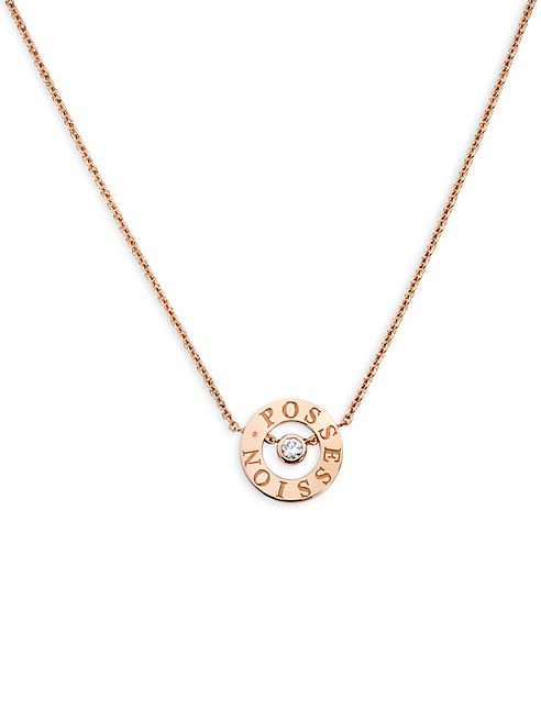 Piaget - Possession Diamond & 18K Rose Gold Pendant Necklace