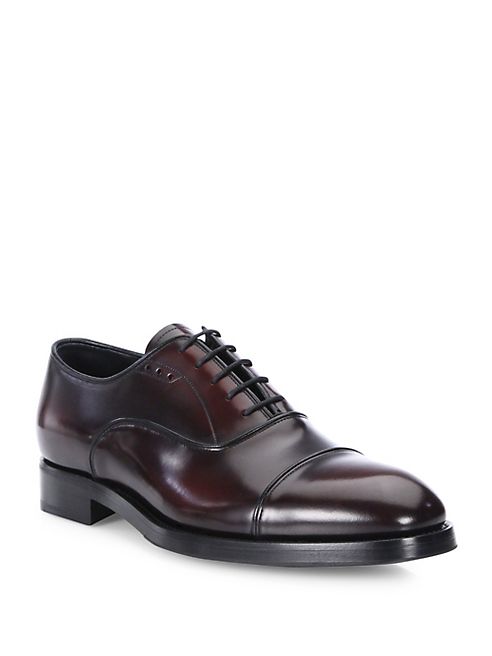 Prada - Cordovan Cap Toe Dress Shoes