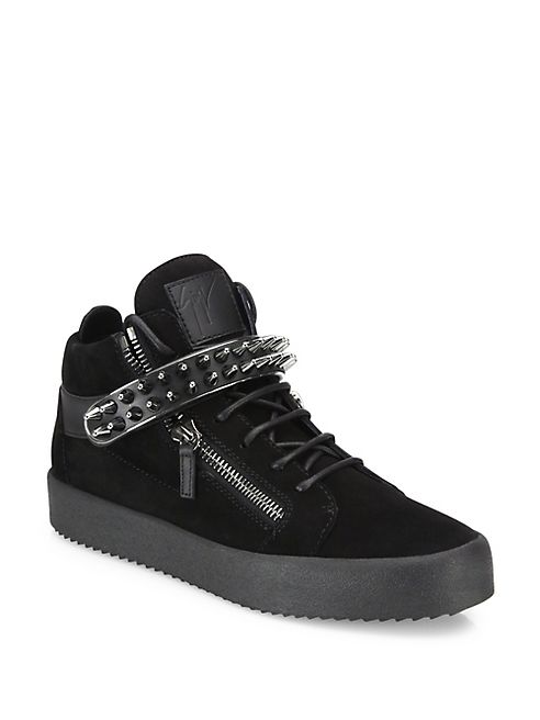 Giuseppe Zanotti - Lace-Up Suede Sneakers