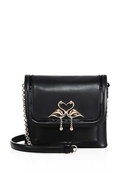 Sophia Webster - Claudie Major Flamingo Leather Crossbody Bag