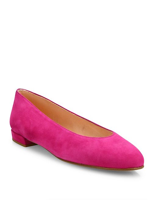 Stuart Weitzman - Chicflat Suede Ballet Flats