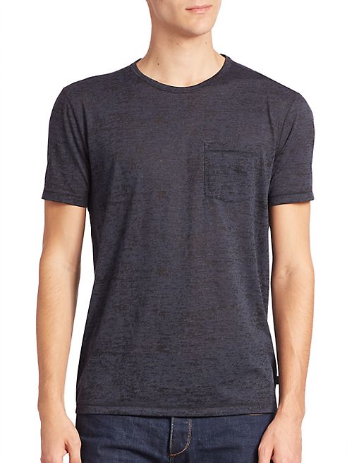 John Varvatos Star USA - Burnout Crewneck Tee