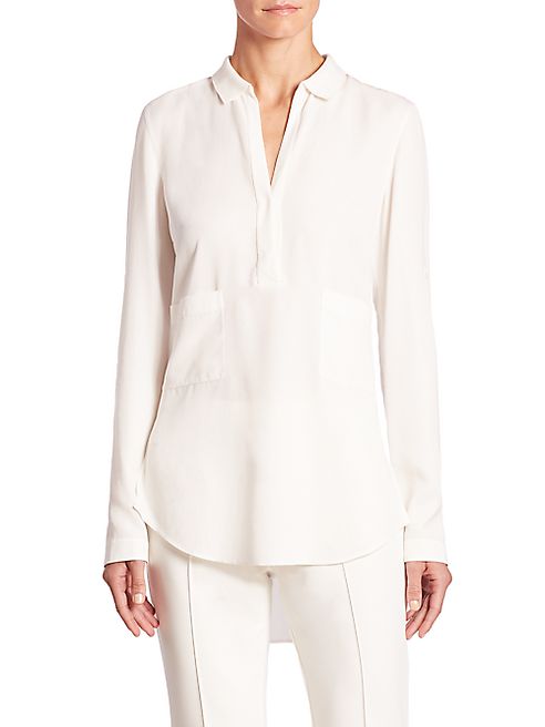 Akris punto - Long Sleeve Knit Collar Blouse