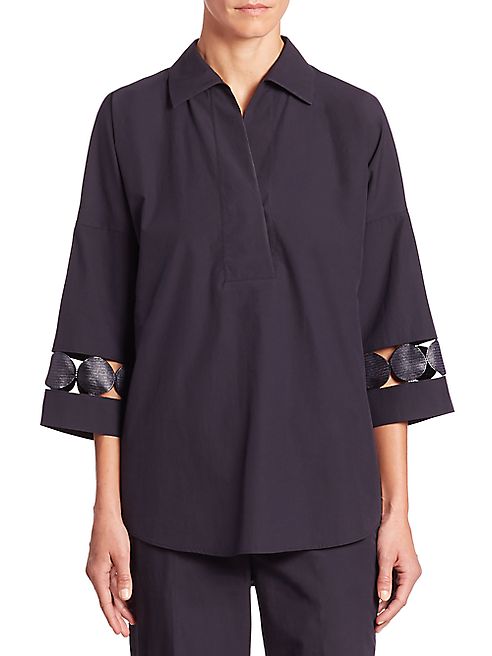 Akris punto - Tunic With Punto Lace Detail