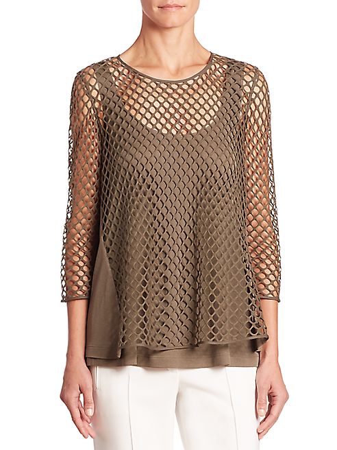 Akris punto - Mesh Overlay Top