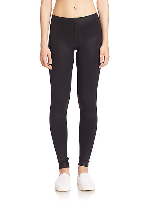 David Lerner - Solid Elasticized Waist Leggings