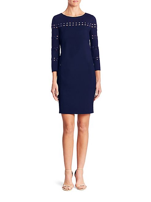 Akris punto - Jersey Lace Trim Dress