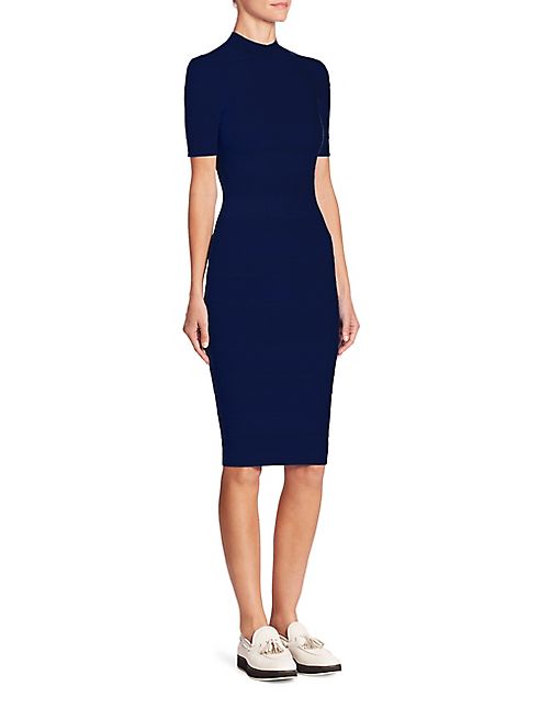 Akris punto - Fitted Knit Textured Dress