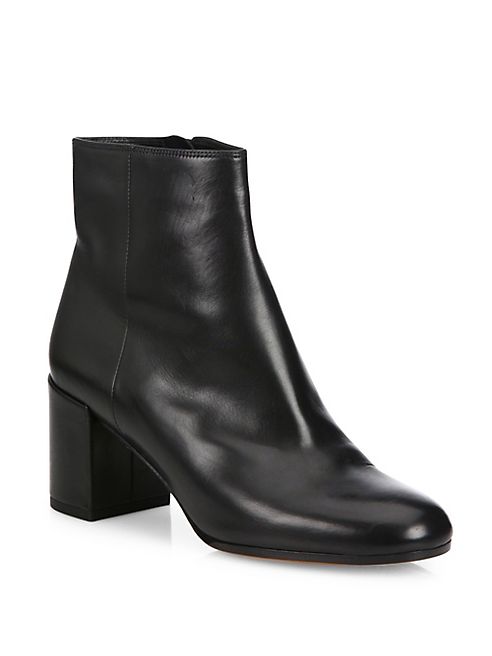 Vince - Blakely Leather Block Heel Booties