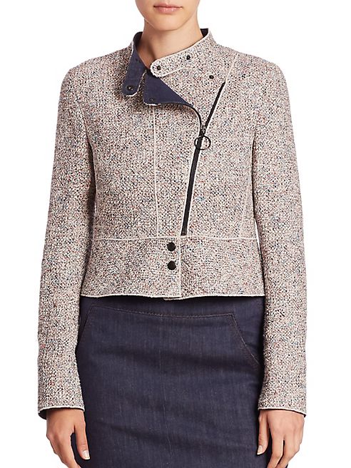 Akris punto - Tweed Biker Jacket