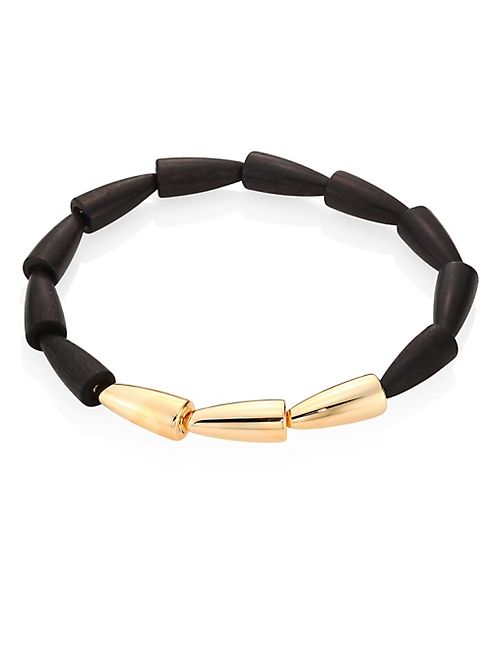 Vhernier - Calla Wood & 18K Rose Gold Necklace