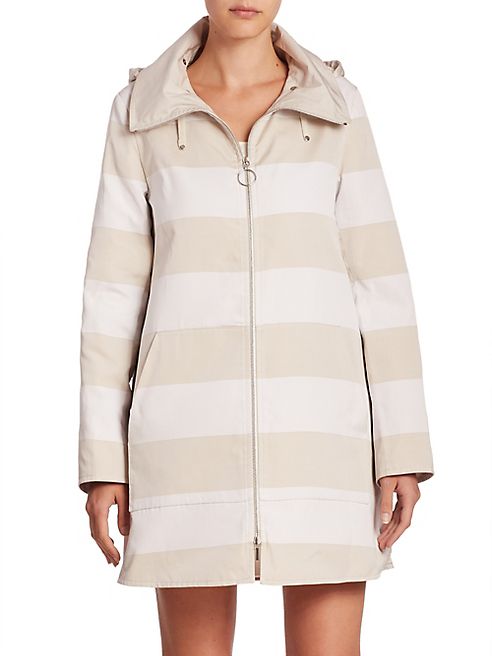 Akris punto - Reversible Striped Rain Coat