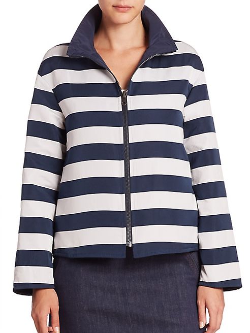 Akris punto - Striped Reversible Jacket