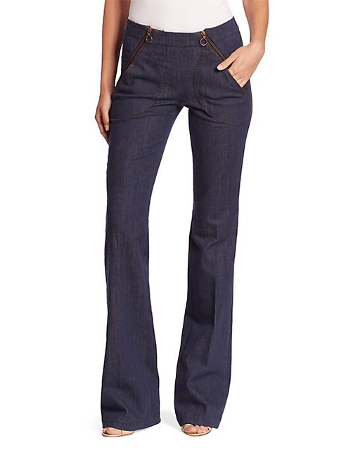 Akris punto - Fiona Denim Flare Pants