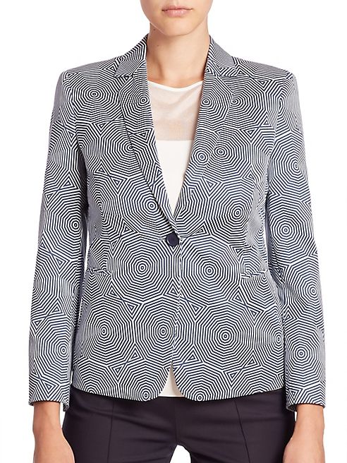 Akris punto - Cotton Sunshade Print Blazer