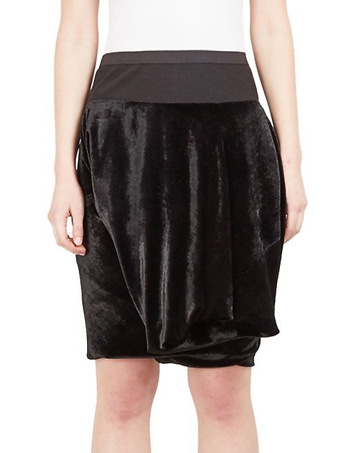 Rick Owens - Layered Velvet Shorts