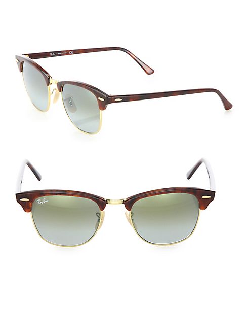 Ray-Ban - Clubmaster Tortoise Shell Square Sunglasses