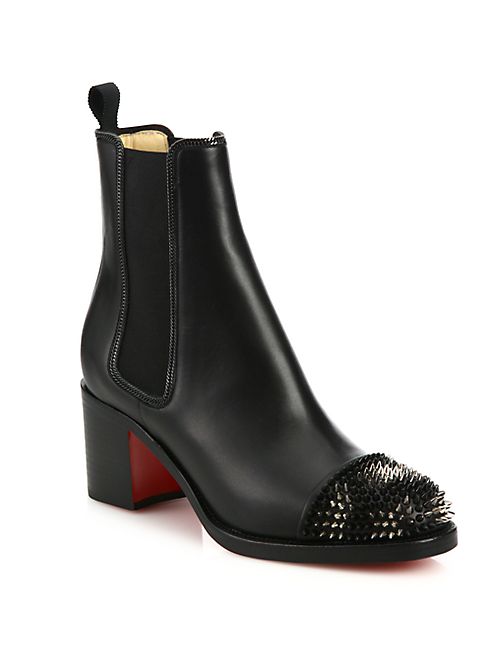 Christian Louboutin - Otaboot 70 Spiked Leather Chelsea Booties