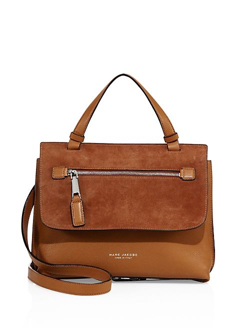 Marc Jacobs - Waverly Small Leather & Suede Top-Handle Satchel