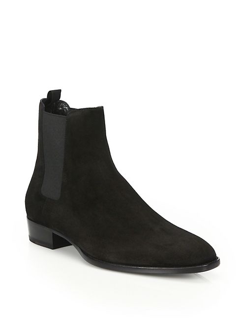 Saint Laurent - Suede Ankle Boots